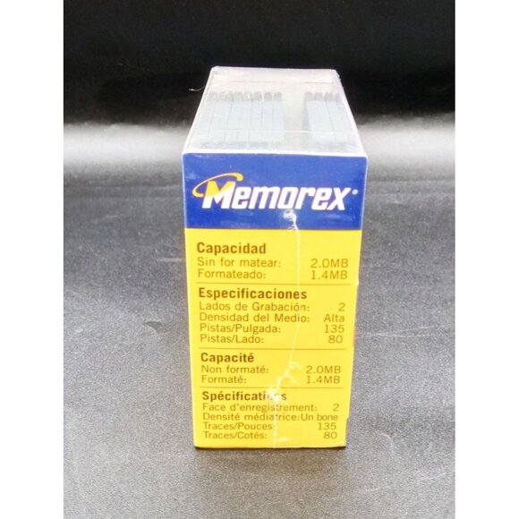 Memorex PC Formatted 3.5 Inch Computer Diskettes 10-Pack HD IBM 2SHD Vintage - Picture 7 of 16